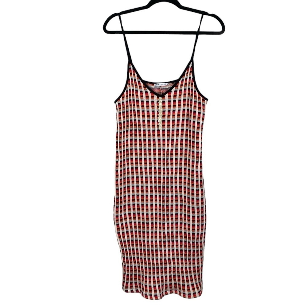 Zara multicolor sweater knit dress